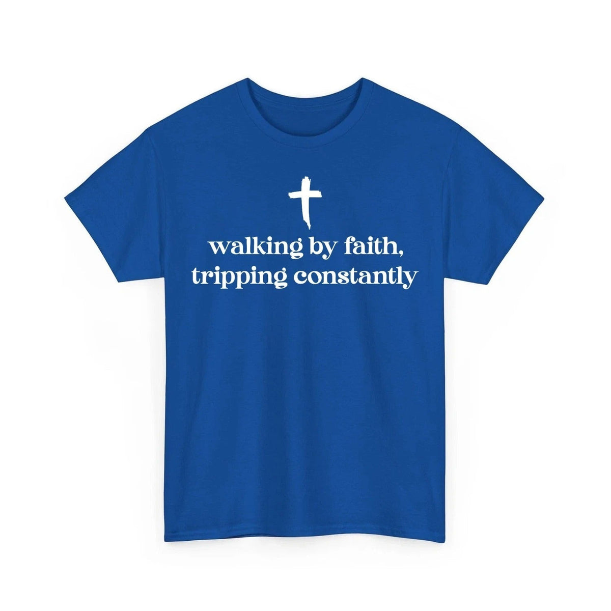 Walking By Faith Tripping Constantly Cross Christian Bible Unisex Unisex