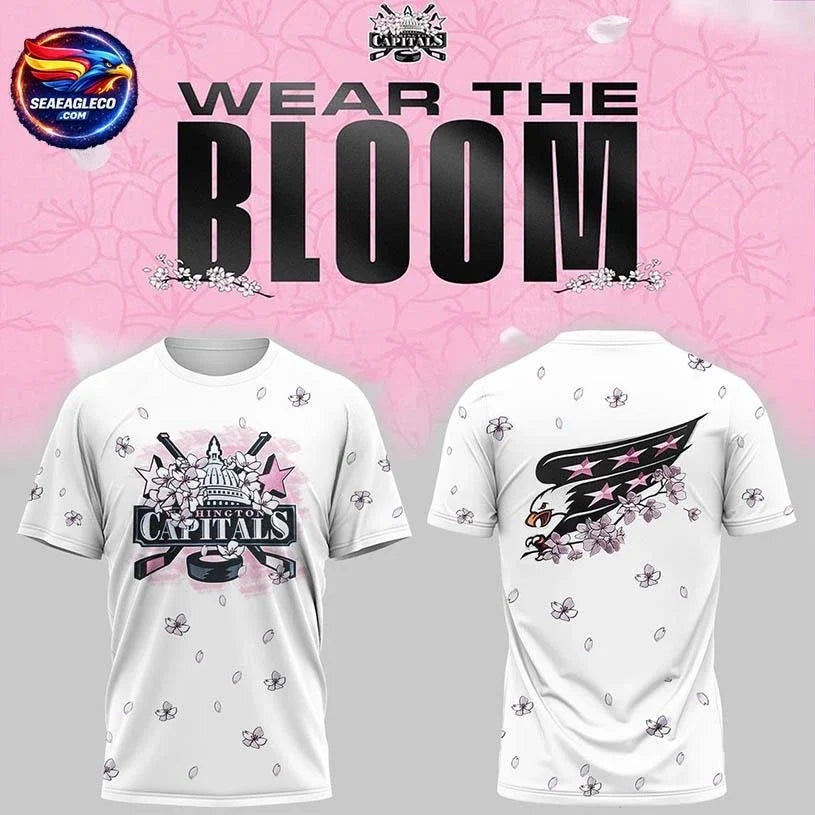 Washington Capitals Caps In Bloom 2026 Night Two Sided Shirt Unisex