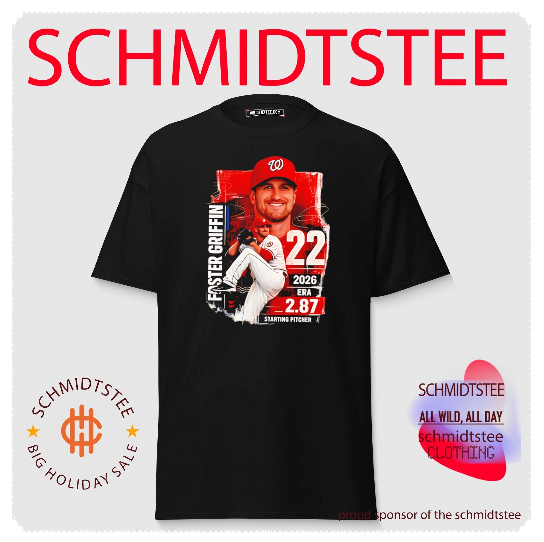 Washington Nationals Foster Griffin 2026 era starting pitcher shirt