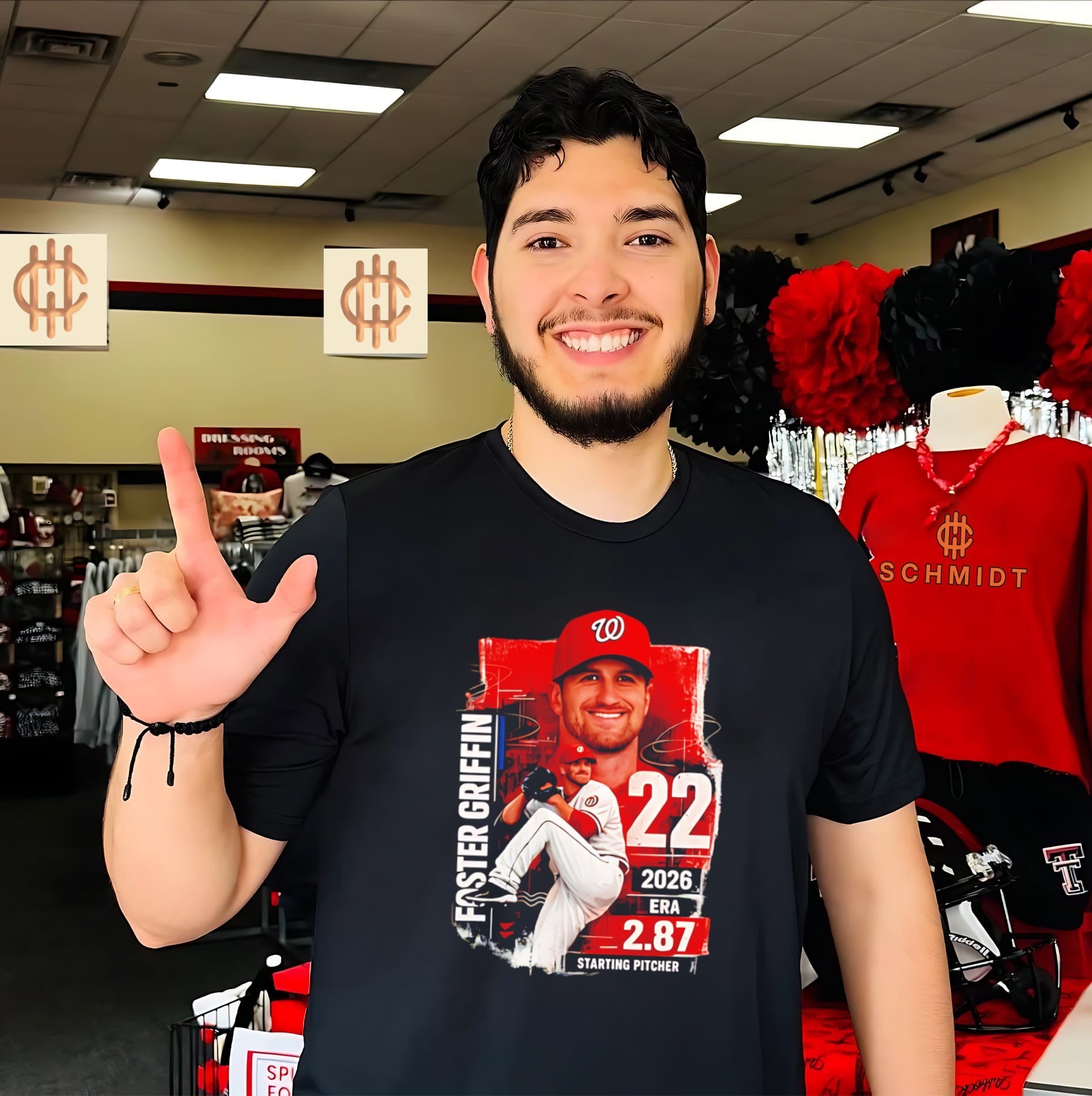 Washington Nationals Foster Griffin 2026 era starting pitcher shirt