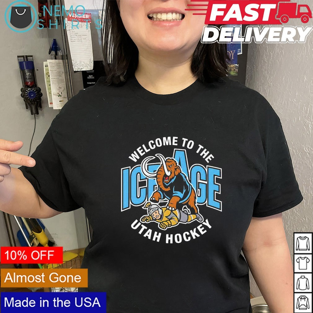 Welcome to the iceage Utah Mammoth hockey shirt
