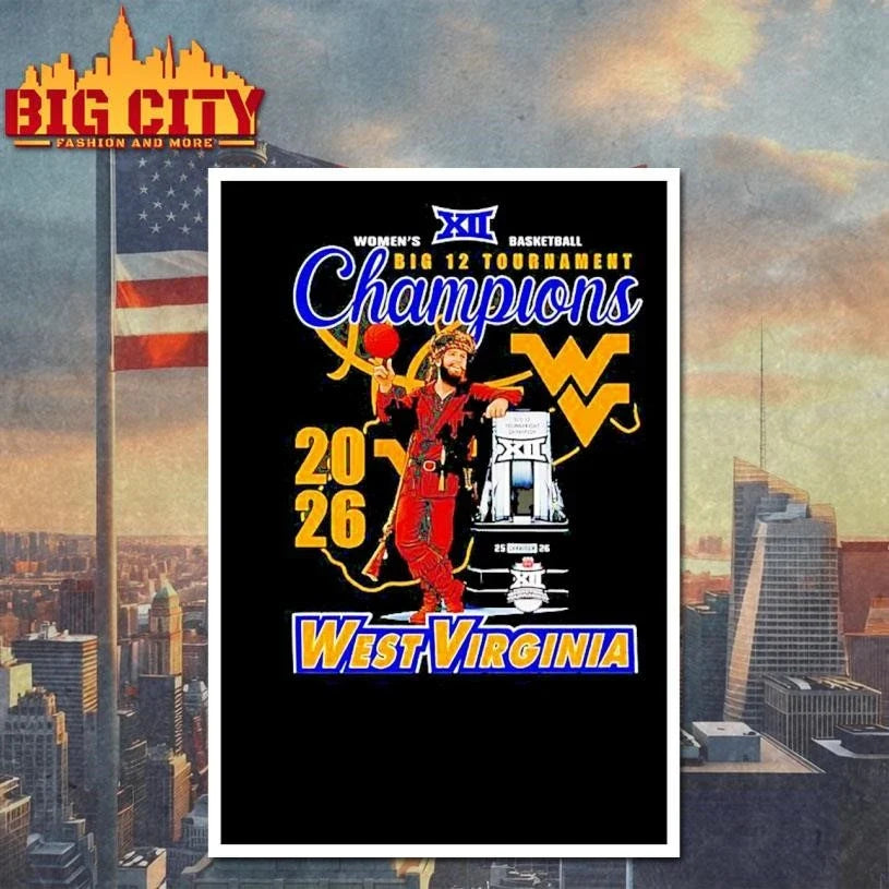 West Virginia Mountaineers Women’s Basketball Big 12 Tournament Champions Shirt Unisex