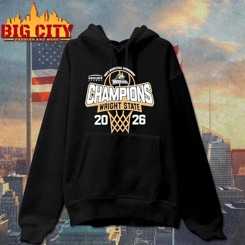Wright State Raiders 2026 Horizon League Men’s Basketball Tournament Champions Shirt Unisex