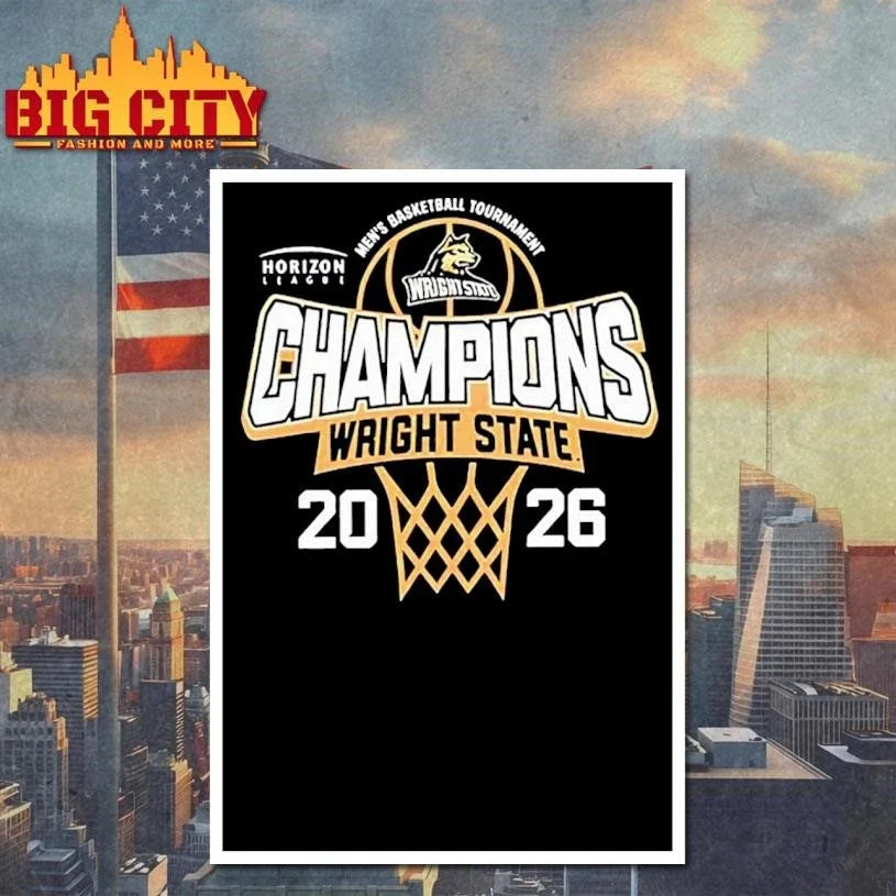Wright State Raiders 2026 Horizon League Men’s Basketball Tournament Champions Shirt Unisex