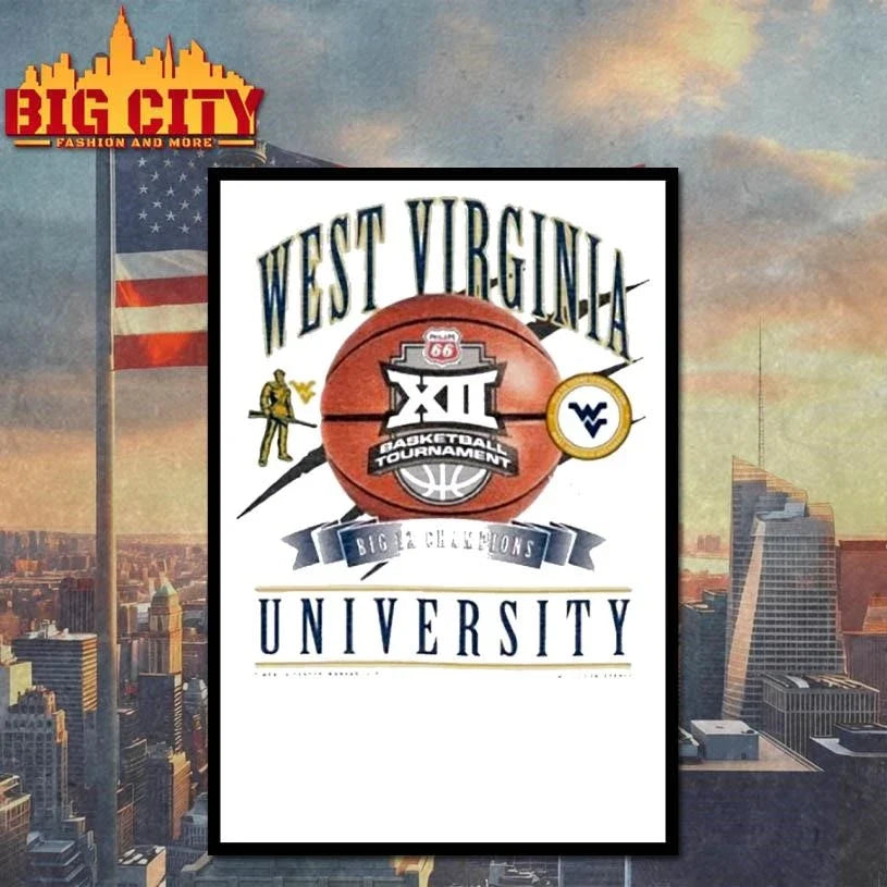 Wvu Womens Basketball New Era 2026 Big 12 Tournament Champions Shirt Unisex