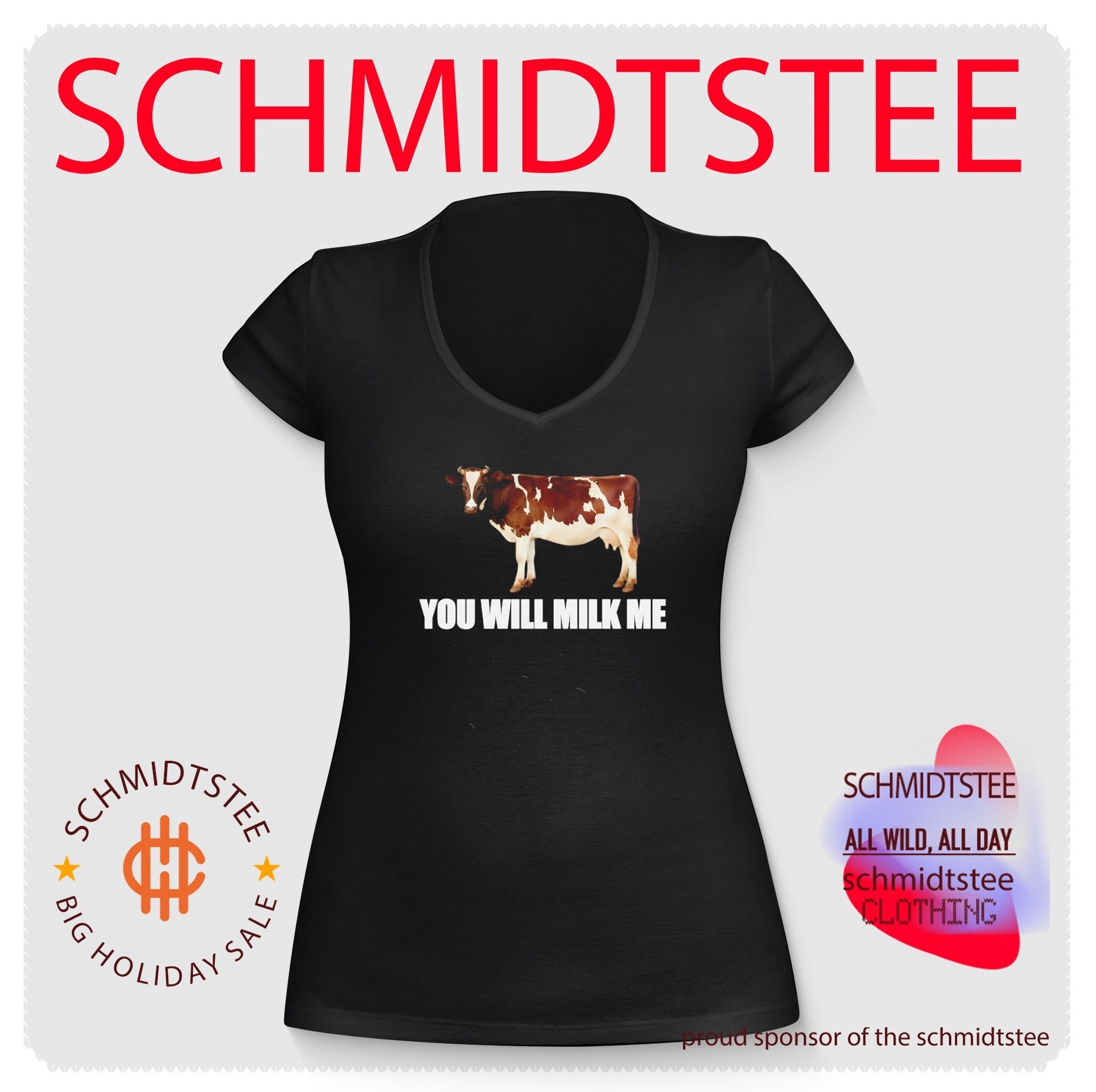 You Will Milk Me Cow dairy farm humor shirt