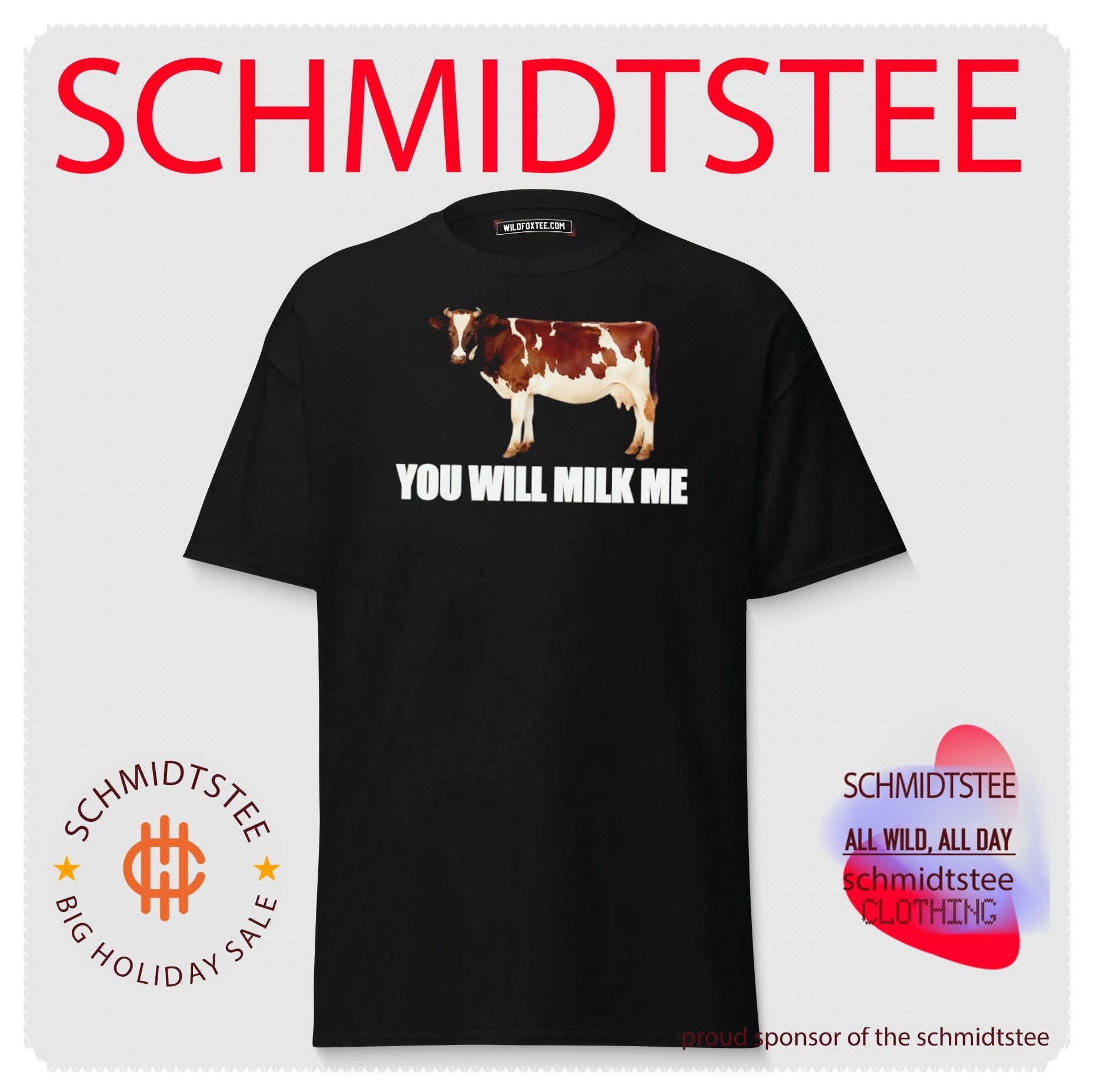 You Will Milk Me Cow dairy farm humor shirt