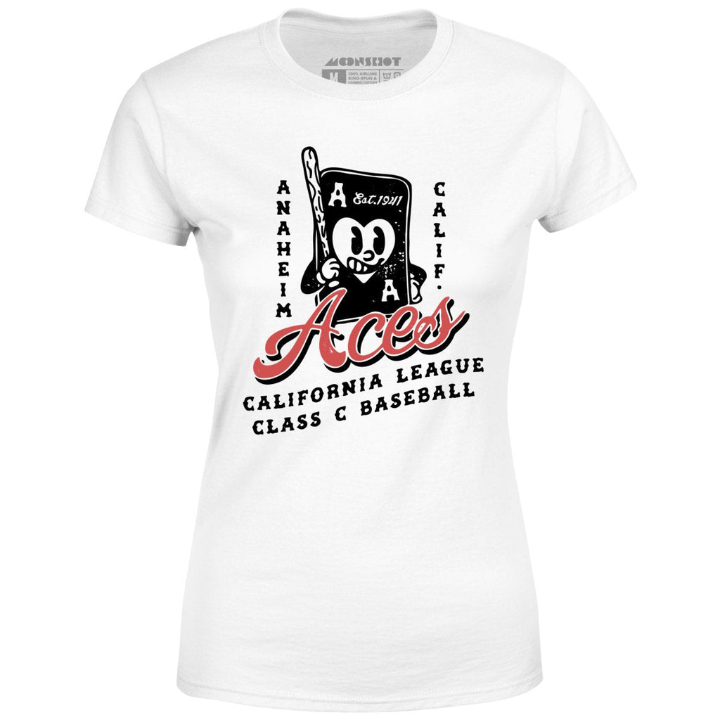 Anaheim Aces - California - Vintage Defunct Baseball Teams - Women's