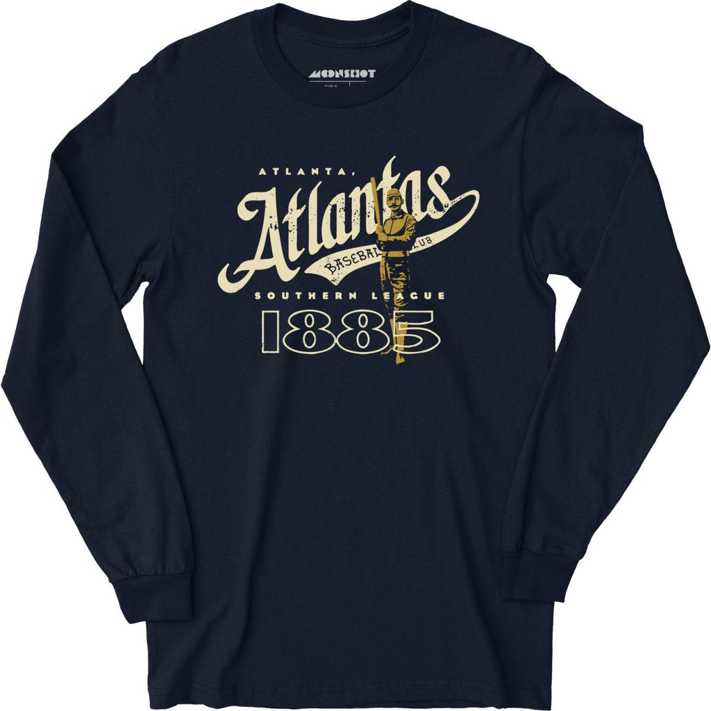 Atlanta Atlantas - Georgia - Vintage Defunct Baseball Teams - Long Sleeve