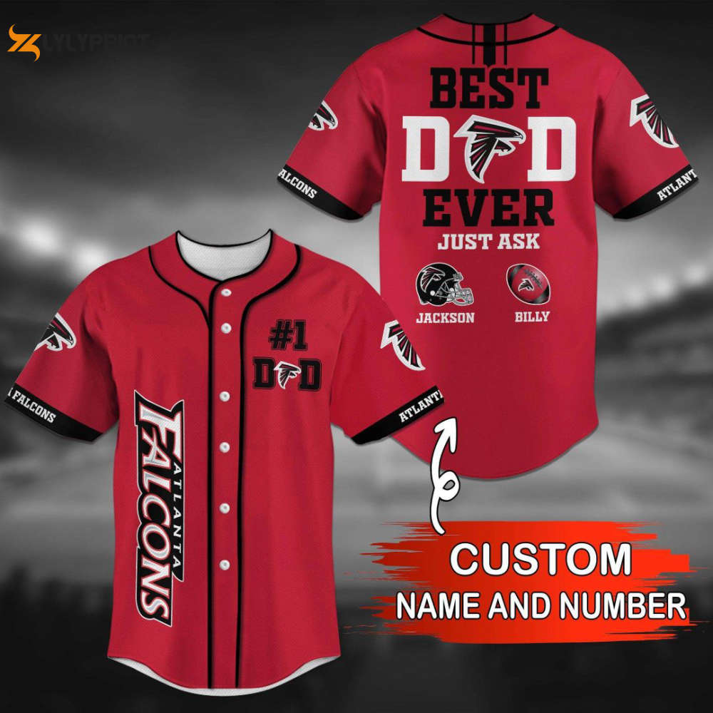 Atlanta Falcons Personalized Baseball Jersey Gift For Men Women - lylyprint.com