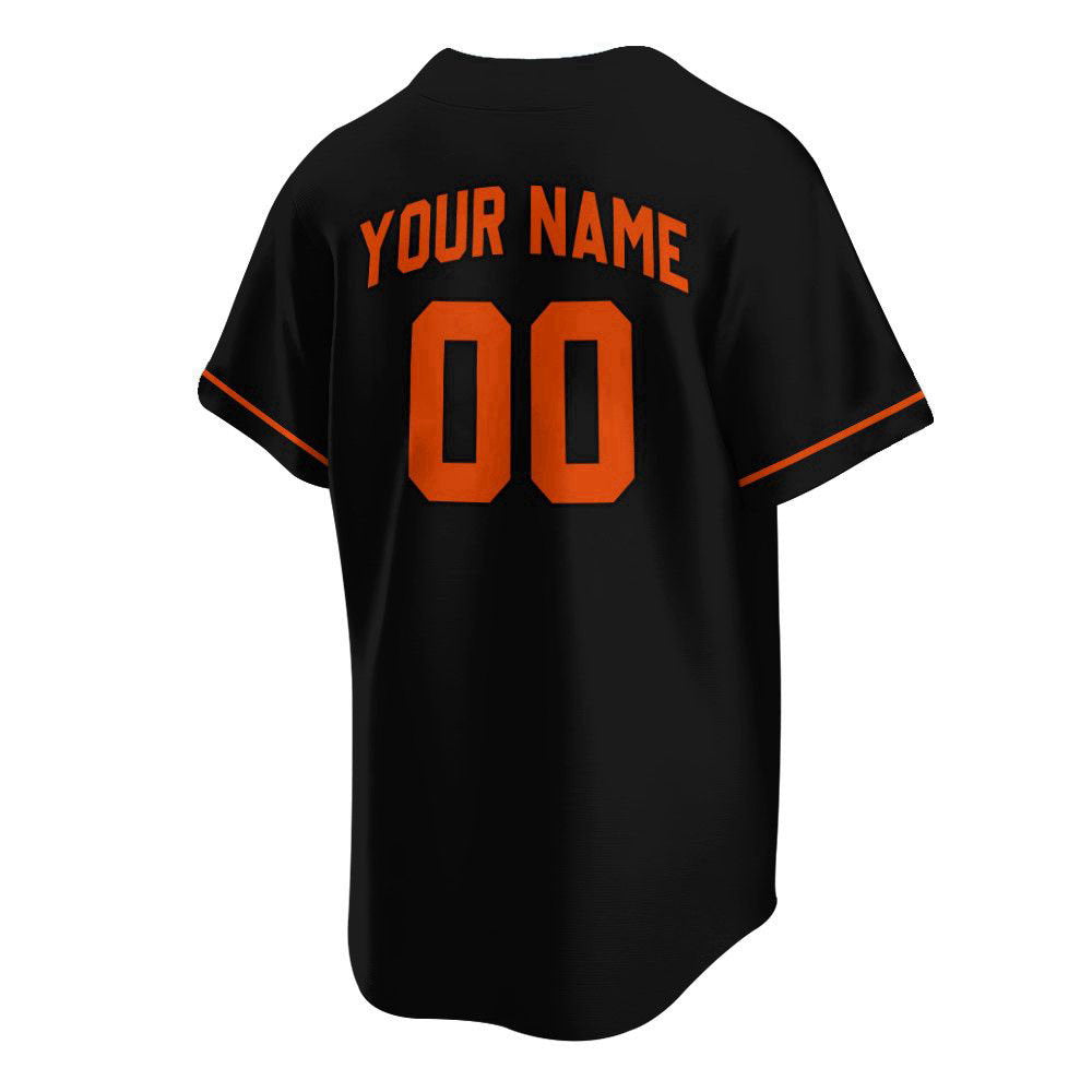 Baltimore Black Orange Baseball Jersey Customized Name And Number, For Men Women - Aopprinter