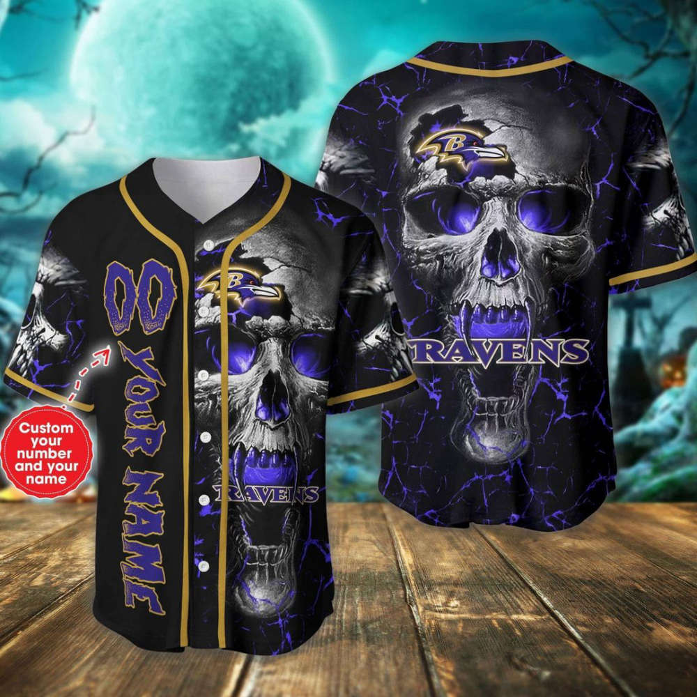 Baltimore Ravens Personalized Baseball Jersey - lylyprint.com