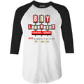 Bay Lanes - Bay City, MI - Vintage Bowling Alley - 3/4 Sleeve Raglan