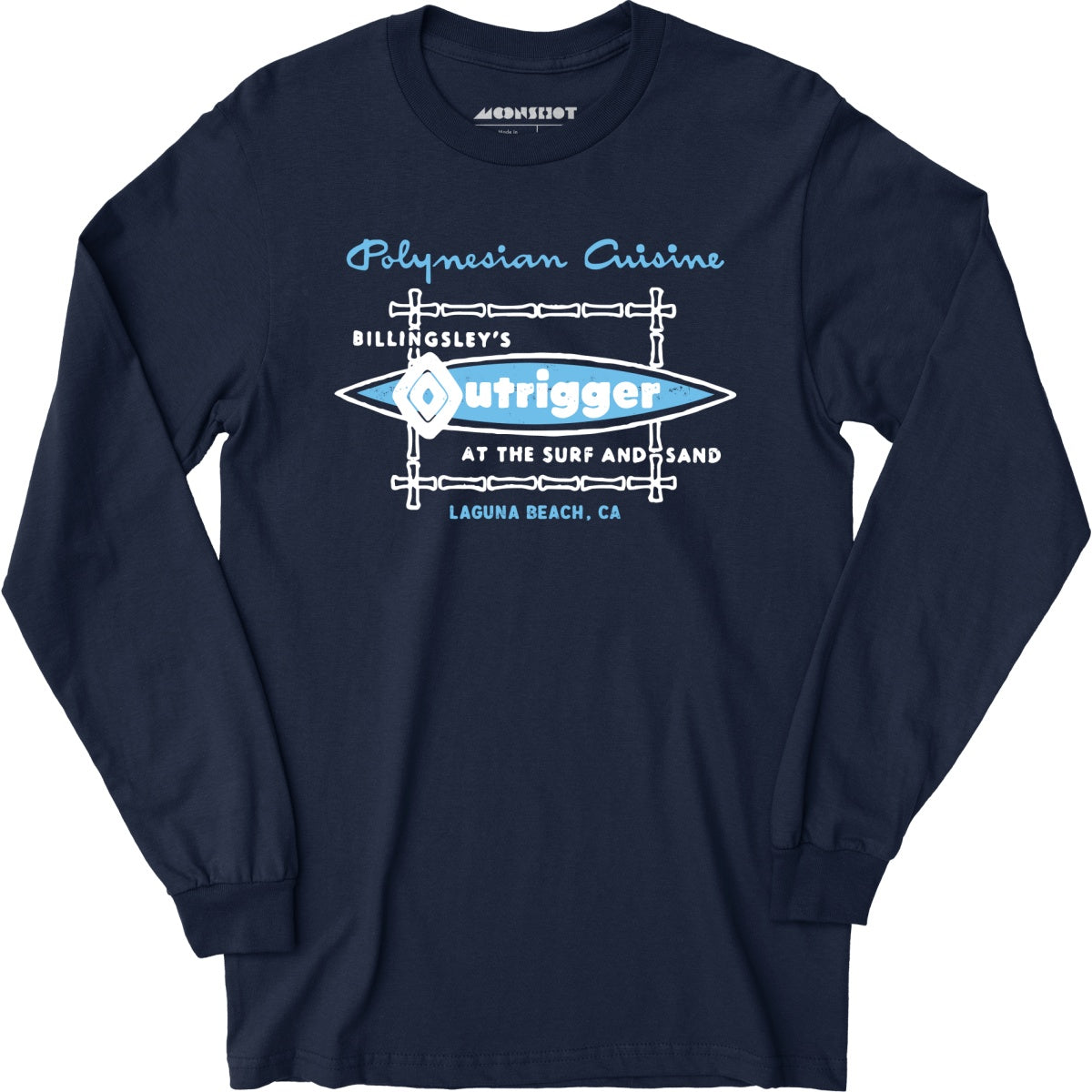 Billingsley's Outrigger - Laguna Beach, CA - Vintage Tiki Bar - Long Sleeve