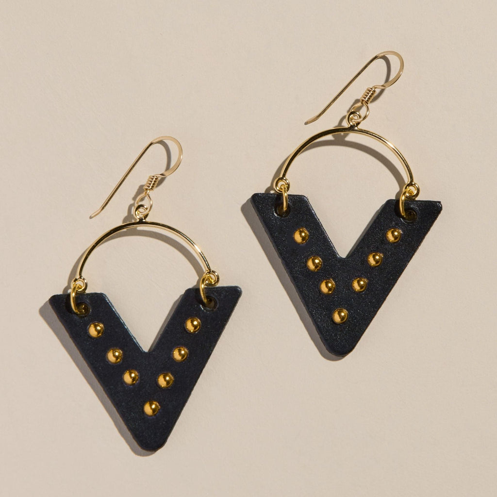 Black Studded Sutton