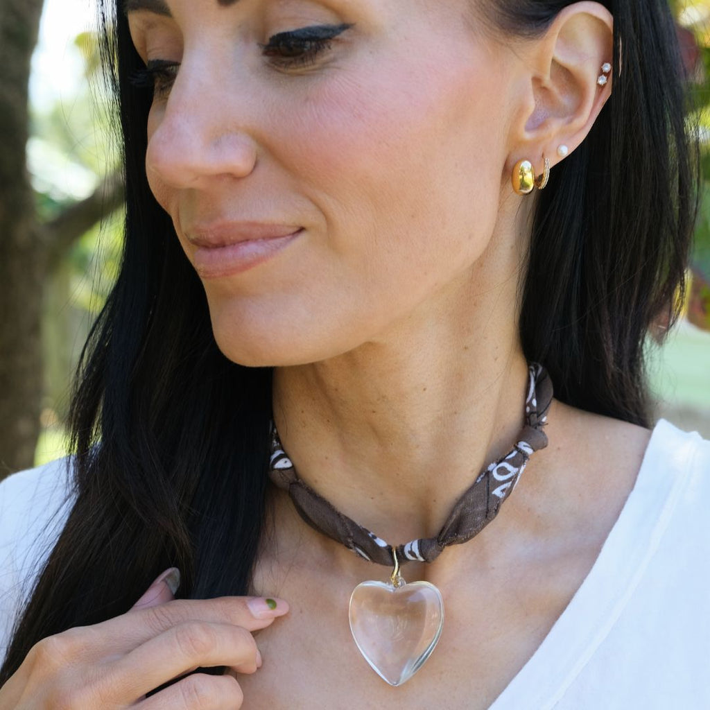Brown Bandana Necklace