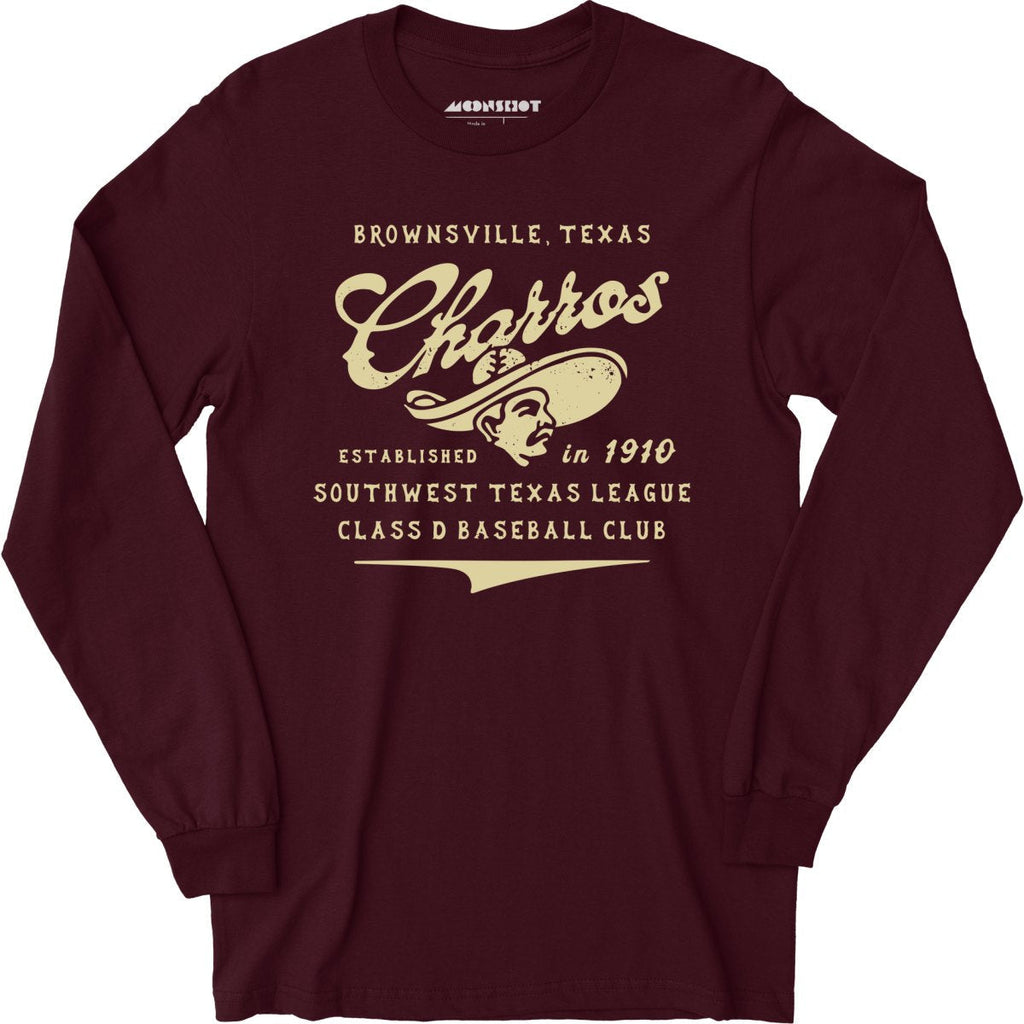 Brownsville Charros - Texas - Vintage Defunct Baseball Teams - Long Sleeve