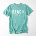 Beach Vibes Garment Dyed Graphic Tee, Summer T-Shirt