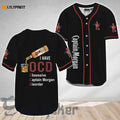 Captain Morgan I Have OCD Baseball Jersey - lylyprint.com