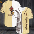 Captain Morgan Skull Baseball Jersey - Gift for Men Women - lylyprint.com