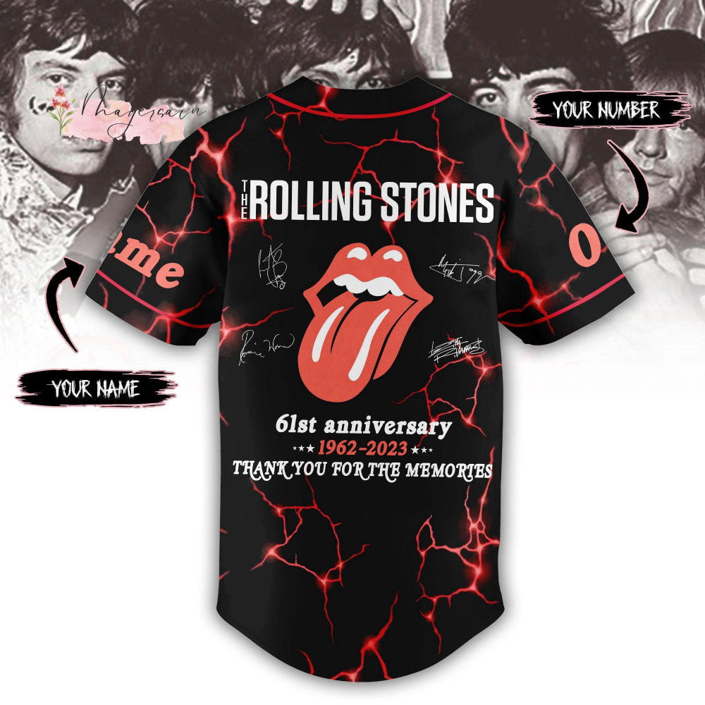 Christmas Stones Script Tongue Baseball Jersey Shirt, Rock And Roll Baseball Jersey, Rolling Jersey Shirt, Music Lover Baseball Shirt - Aopprinter