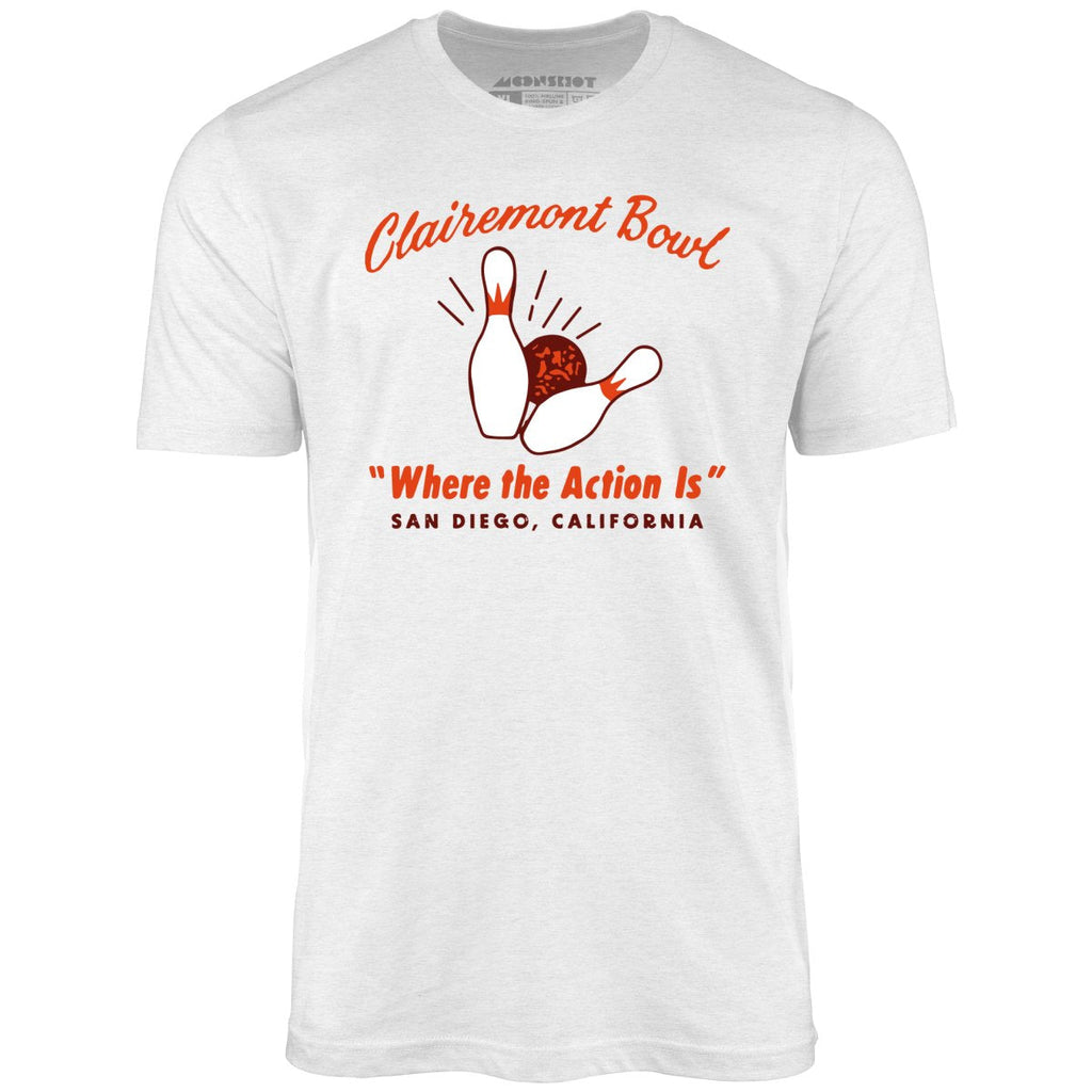 Clairemont Bowl - San Diego, CA - Vintage Bowling Alley - Unisex