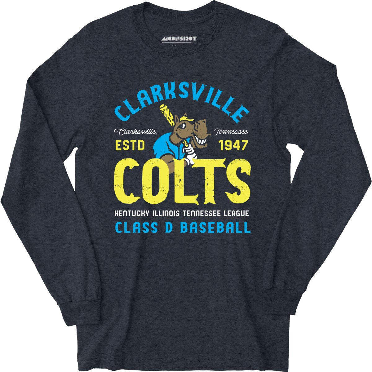 Clarksville Colts - Tennessee - Vintage Defunct Baseball Teams - Long Sleeve