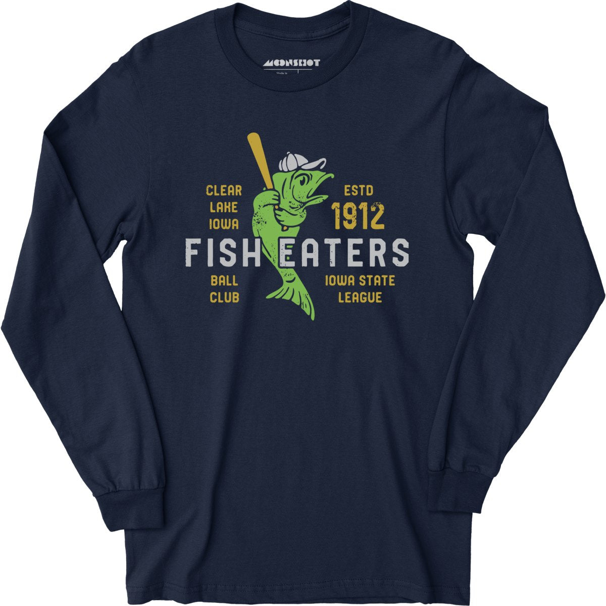 Clear Lake Fish Eaters - Iowa - Vintage Defunct Baseball Teams - Long Sleeve
