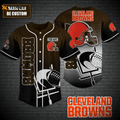 Cleveland Browns Personalized Baseball Jersey Fan Gifts - lylyprint.com