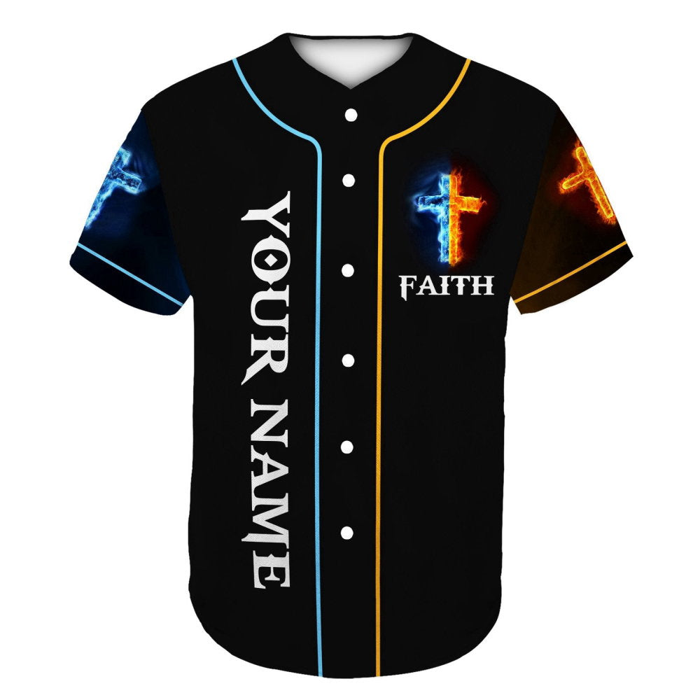 Colorful Jesus Amen Christian Baseball Jersey Custom Name Full Size S-5XL - Aopprinter