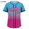 Custom Baseball Jersey with Teamname Name Number, Gifts for Baseball Fans - lylyprint.com