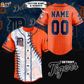 Show Your Tigers Pride with our Custom MLB Detroit Tigers Orange Baseball Jersey! - lylyprint.com