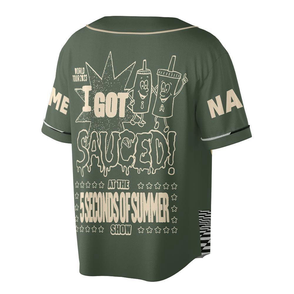 Custom Name 5 Seconds of Summer Baseball Jersey, 5S0S Tour Shirt - lylyprint.com