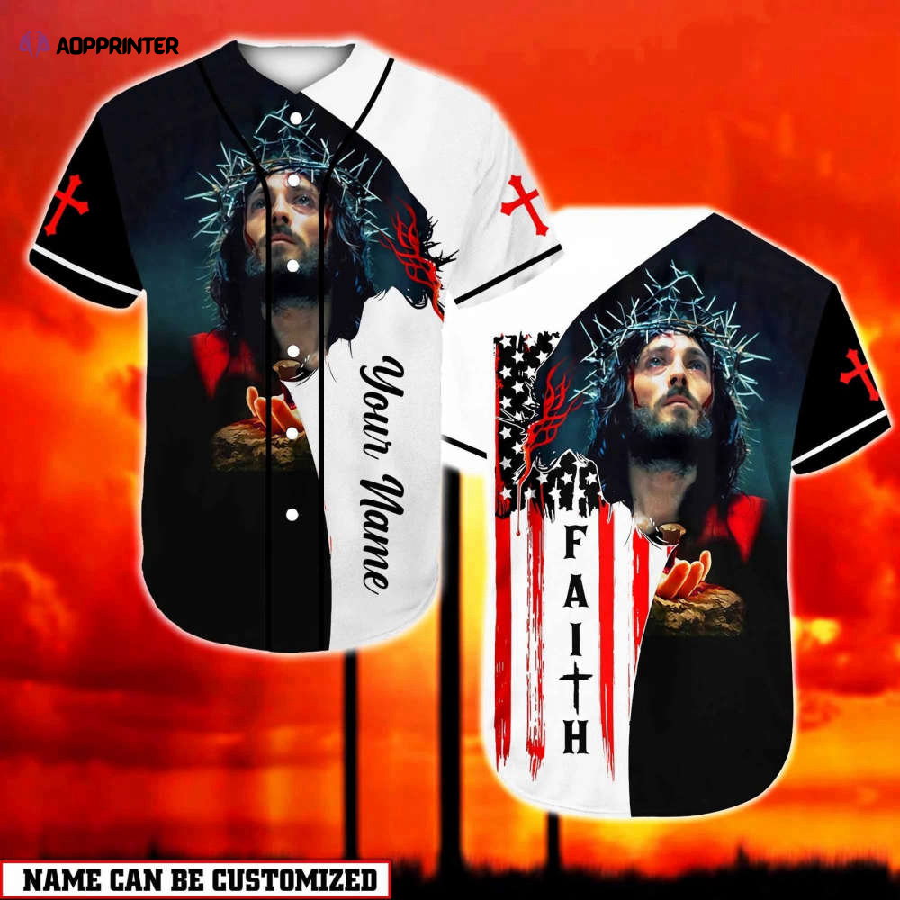 Custom name Believe And Have Faith Christian Baseball Jersey | Colorful | Adult Unisex | S - 5XL Full Size - Aopprinter