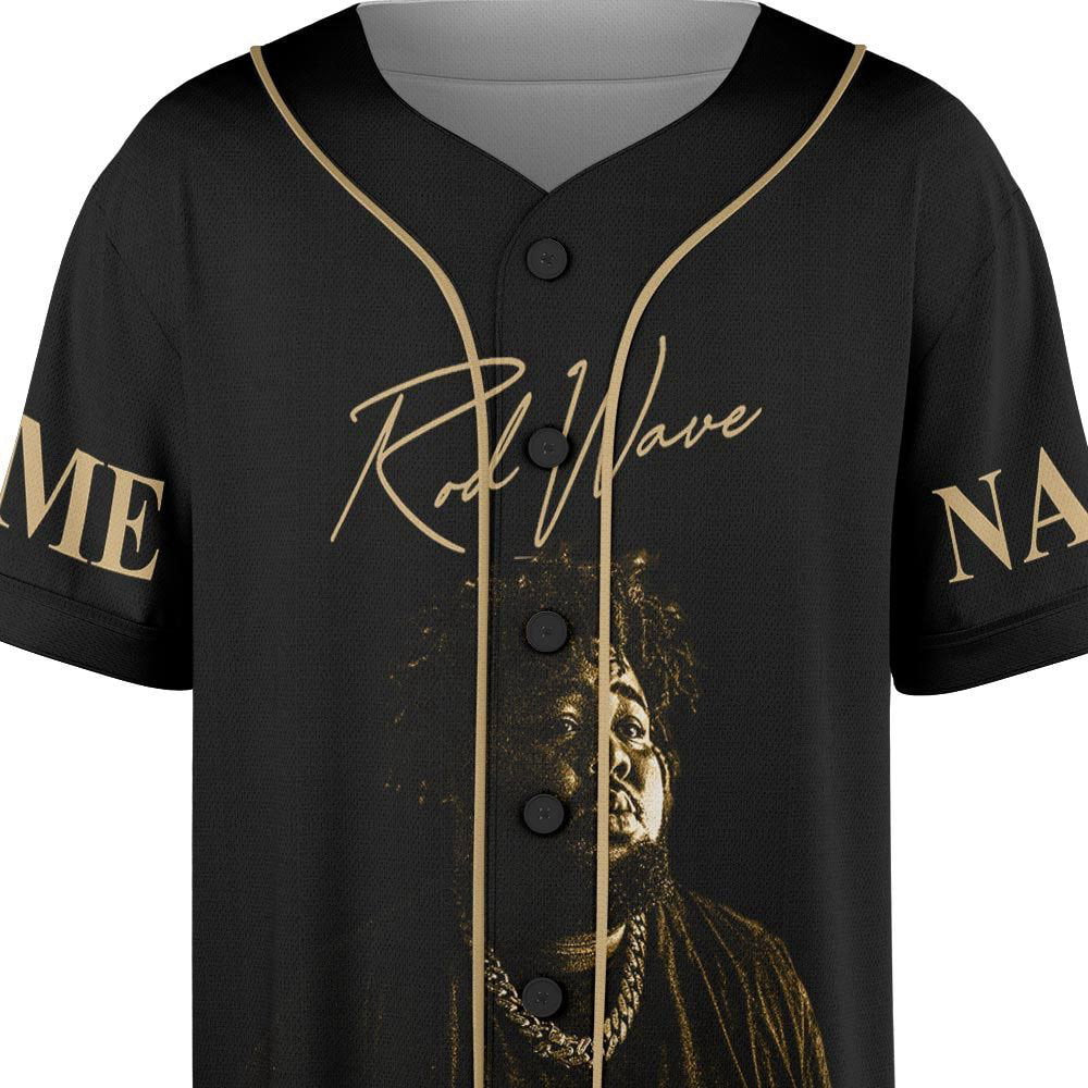 Custom Name Rod Wave 2023 Tour Baseball Jersey - lylyprint.com