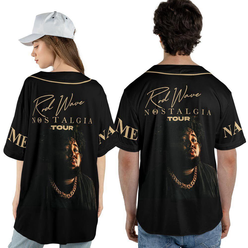 Custom Name Rod Wave And Friends 2023 Tour Baseball Jersey - lylyprint.com