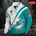Mia mi Dolphins Stand Collar Sweatshirts