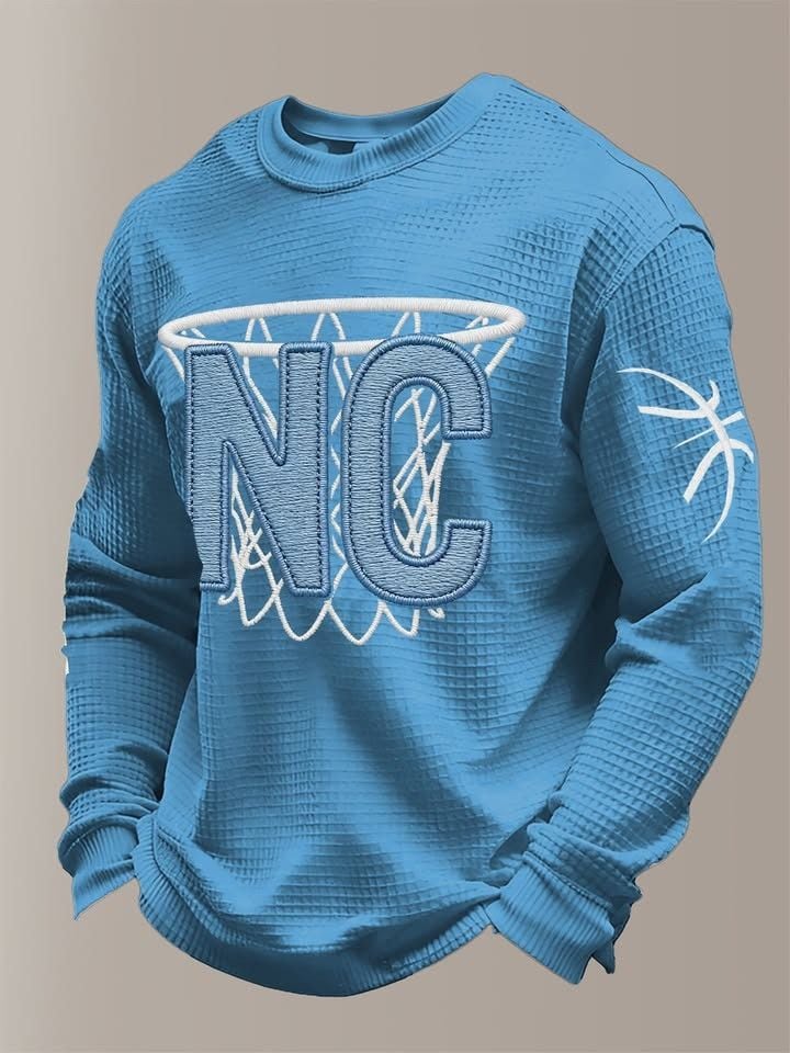 North Carolina Tar Heels Basketball Long Sleeve Shirt Basketball Clothes Gifts For Fans