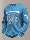 North Carolina Tar Heels Basketball Long Sleeve Shirt Basketball Clothes Gifts For Fans