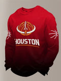 Houston Cougars Basketball Long Sleeve Shirt March Madness Shirts Gifts For Basketball Fans
