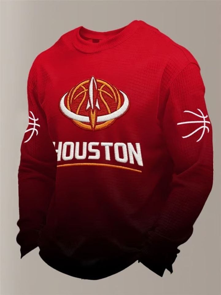 Houston Cougars Basketball Long Sleeve Shirt March Madness Shirts Gifts For Basketball Fans