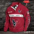 Houston Texa ns Stand Collar Sweatshirts