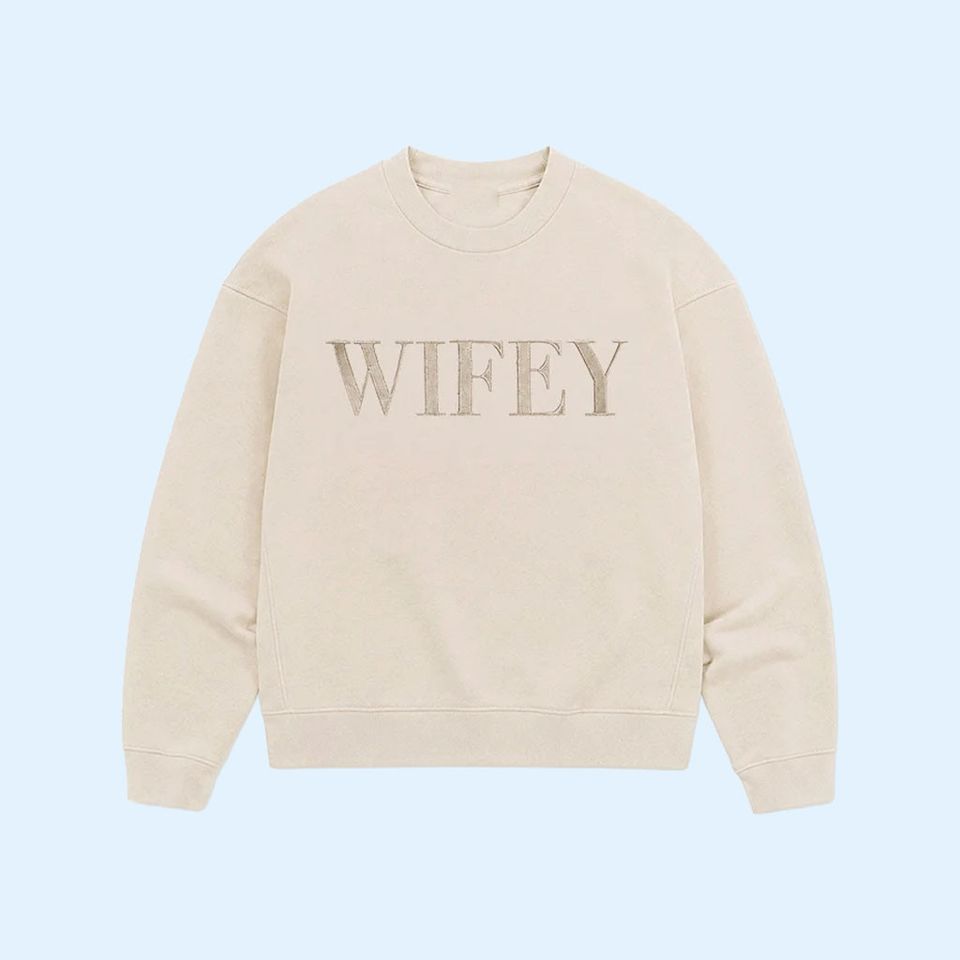 Wifey Statement Sweatshirt Wifey Sweatshirt Birthday Gift Ideas For Friends