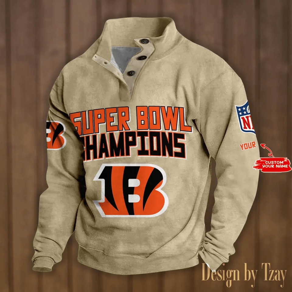 Cinc innati Ben gals  Stand Collar Sweatshirt