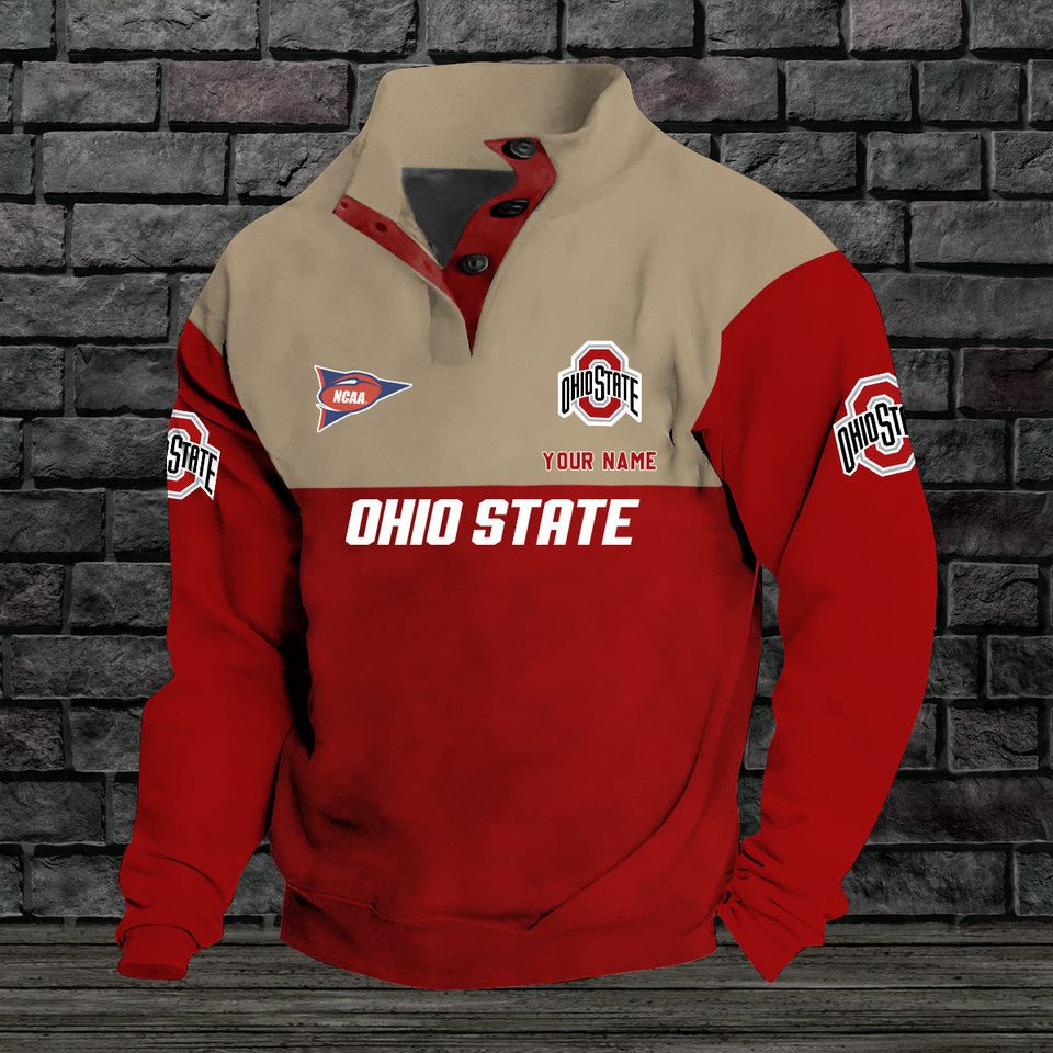 Ohio Stat e BuckeyesStand Collar Sweatshirts