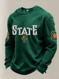 Michigan State Spartans Long Sleeve Shirt Game Day Clothes Basketball Apparel Gifts For Him