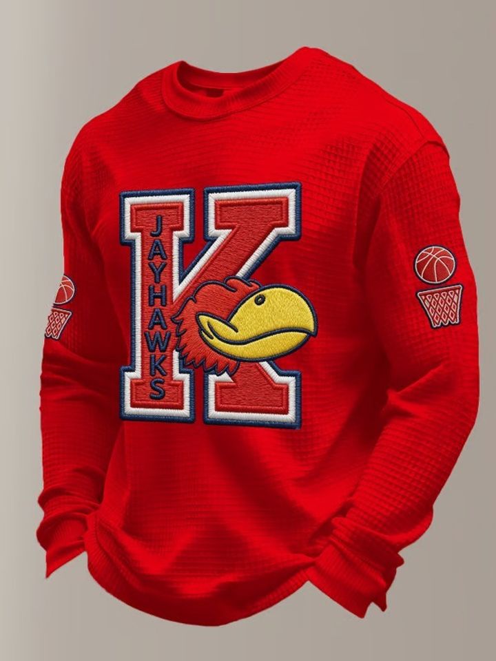 Kansas Jayhawks Merch Kansas Basketball Long Sleeve Shirt Game Day Clothes March Madness Fans Gifts