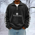 Le Soprano Unisex Quarter Zip Pullover Sweatshirt - Multicolor