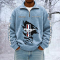 Mustang Custom Name Quarter Zip Pullover Sweatshirt - Multicolor