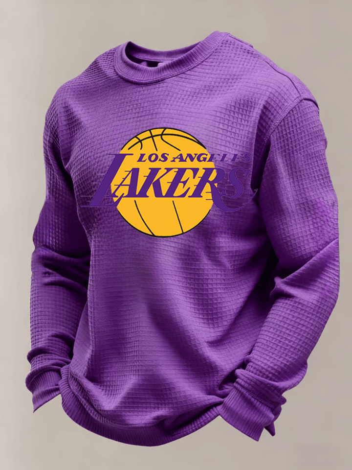 LA Laker Merch Los Angeles Basketball Long Sleeve Shirt Basketball Apparel Fans Gifts